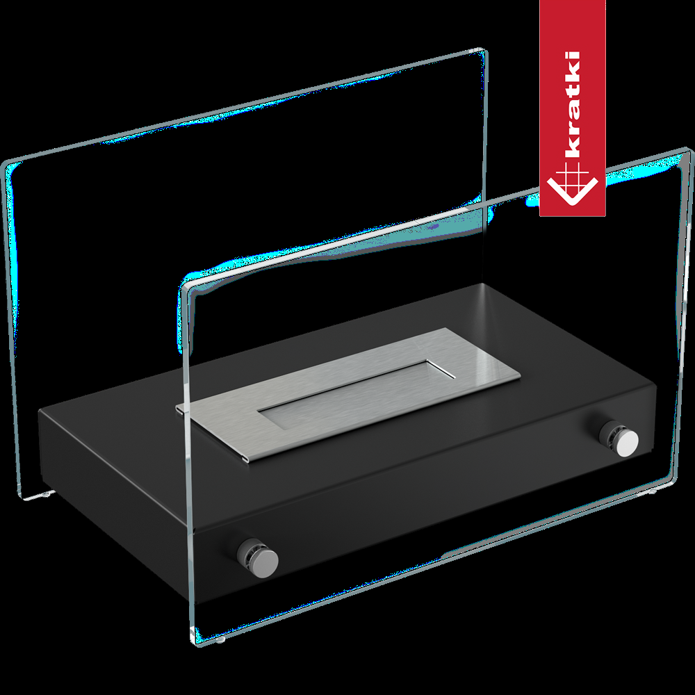 Bio-cheminée sur pied Tabletop noir (certifiée TÜV) — photo 2
