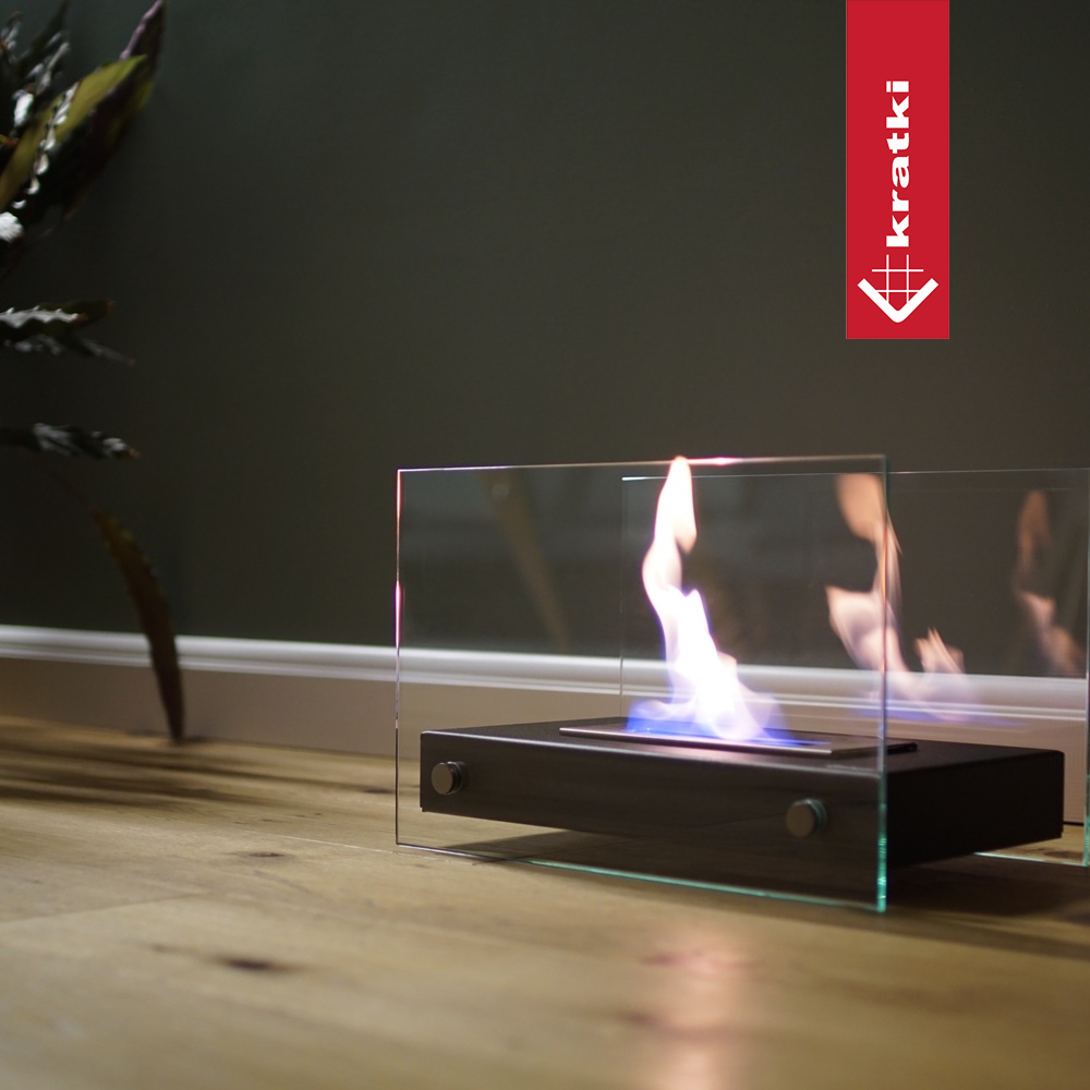 Bio-cheminée sur pied Tabletop noir (certifiée TÜV) — photo 8