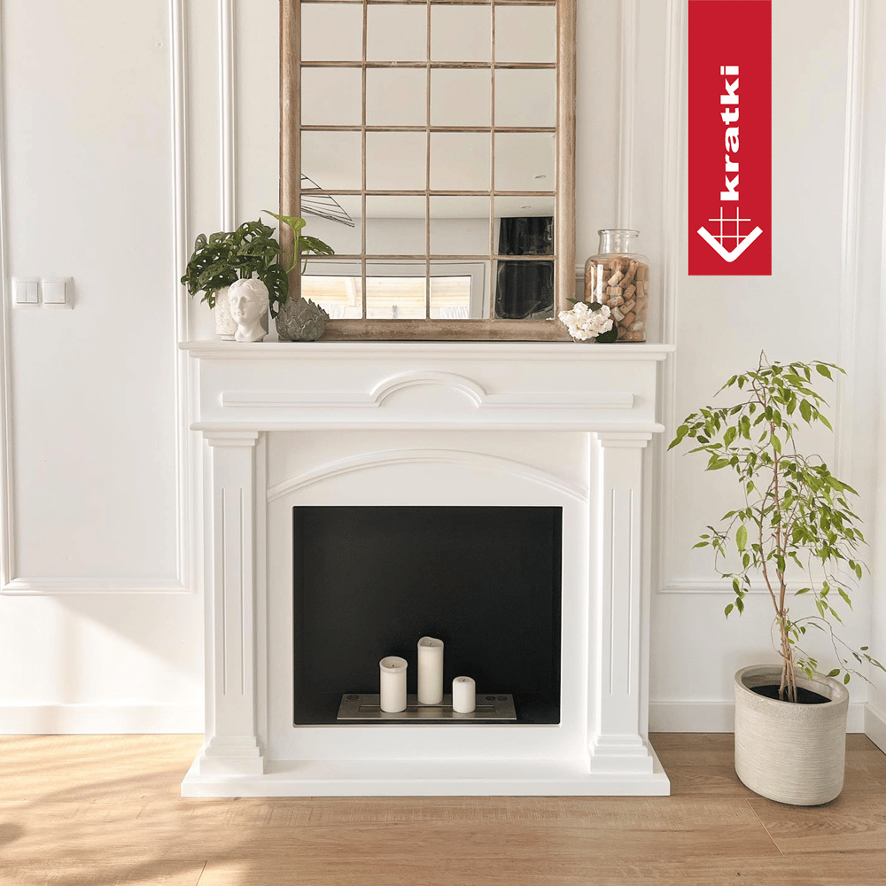 Bio-cheminée à encastrer December blanc (certifiée TÜV)