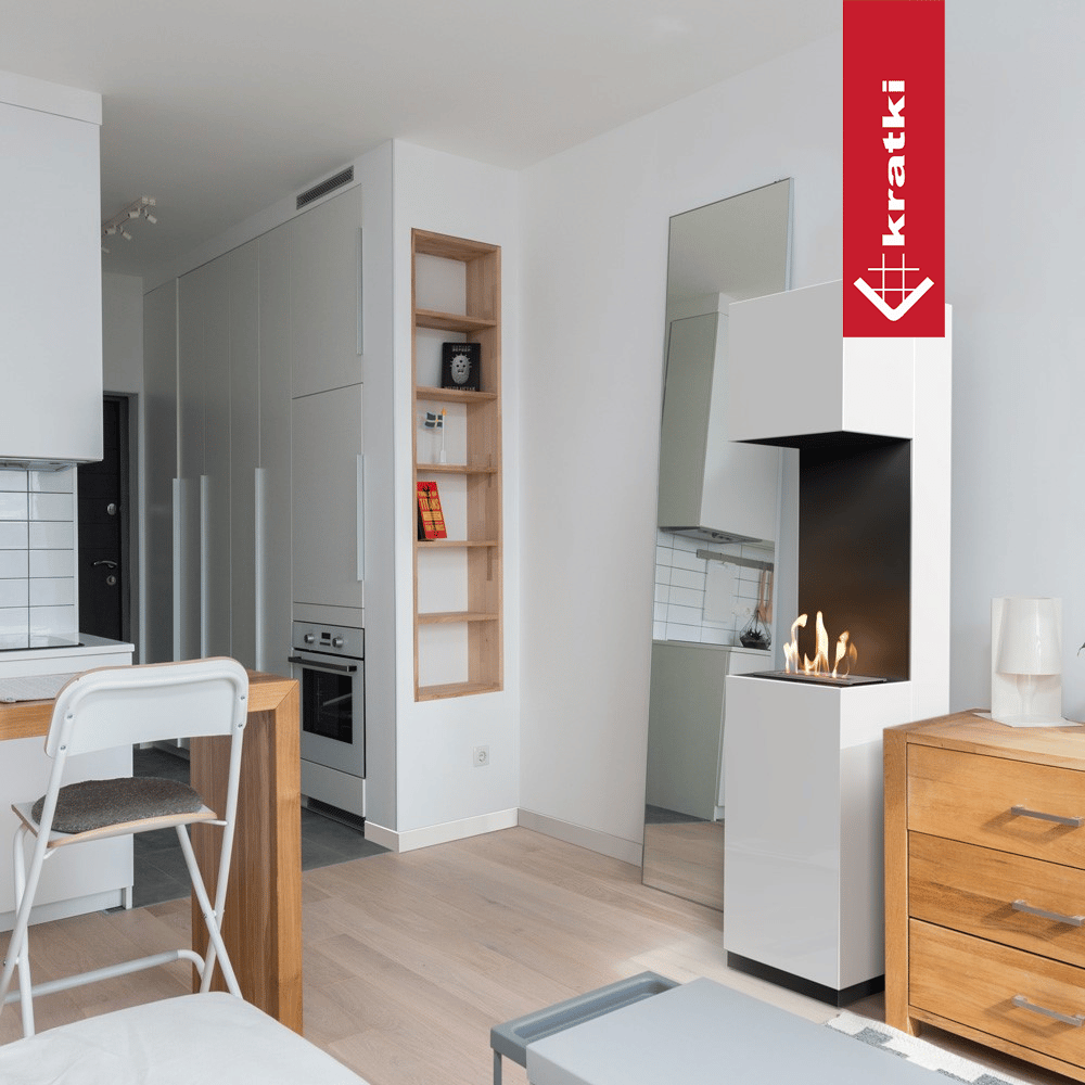 Bio-cheminée à encastrer Sierra noir (certifiée TÜV, kit complet)