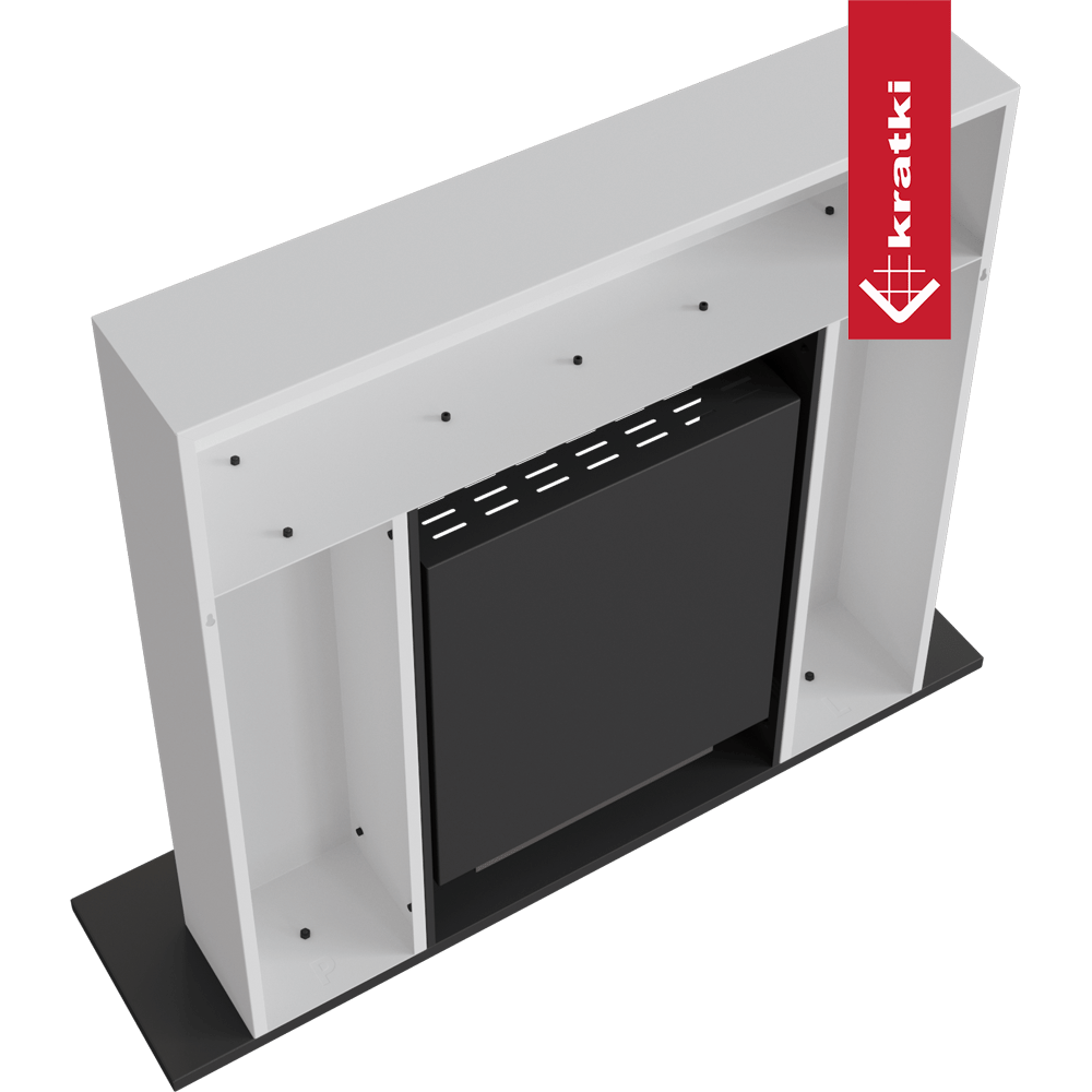 Bio-cheminée à encastrer Freestanding blanc (certifiée TÜV) — photo 3