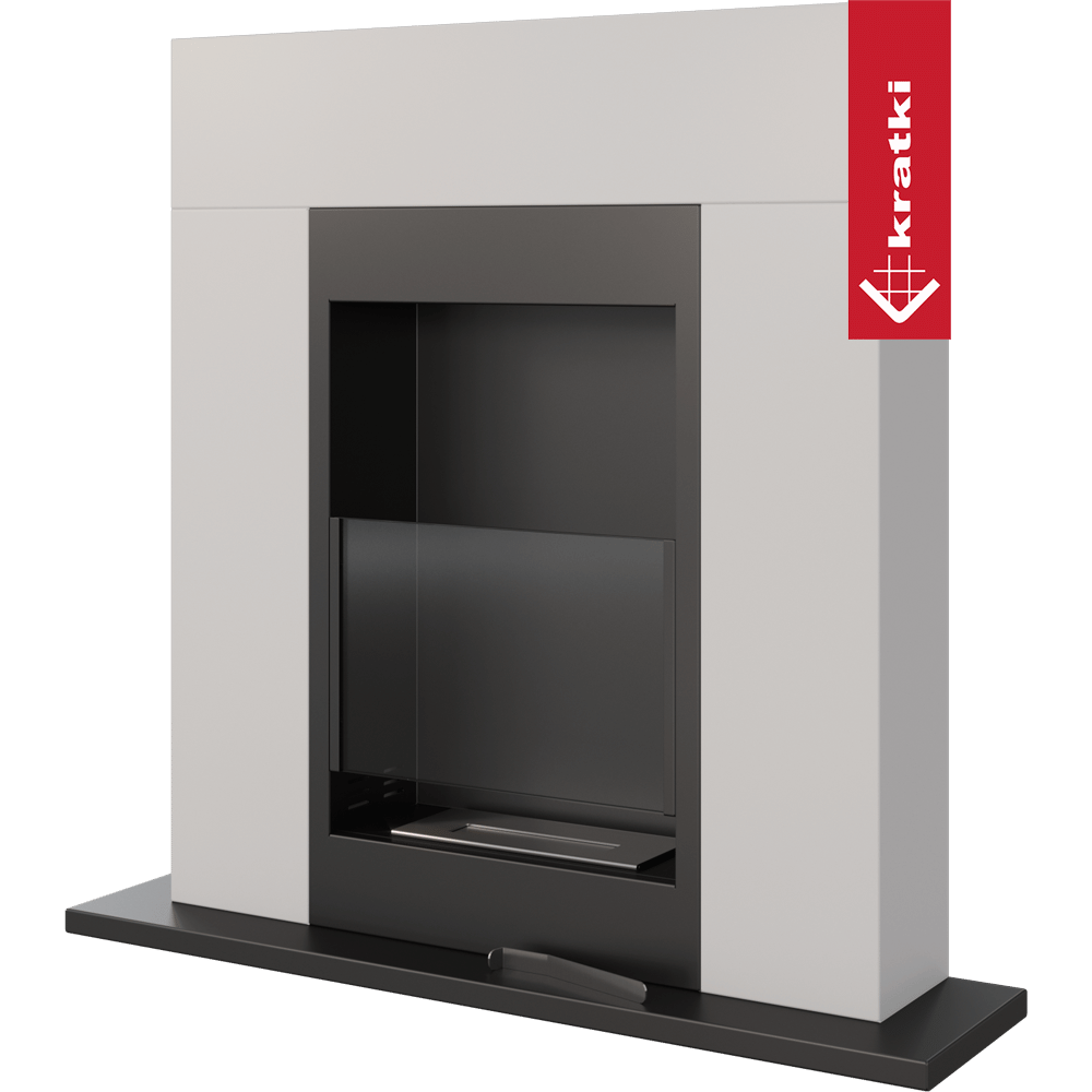 Bio-cheminée à encastrer Freestanding blanc (certifiée TÜV) — photo 4