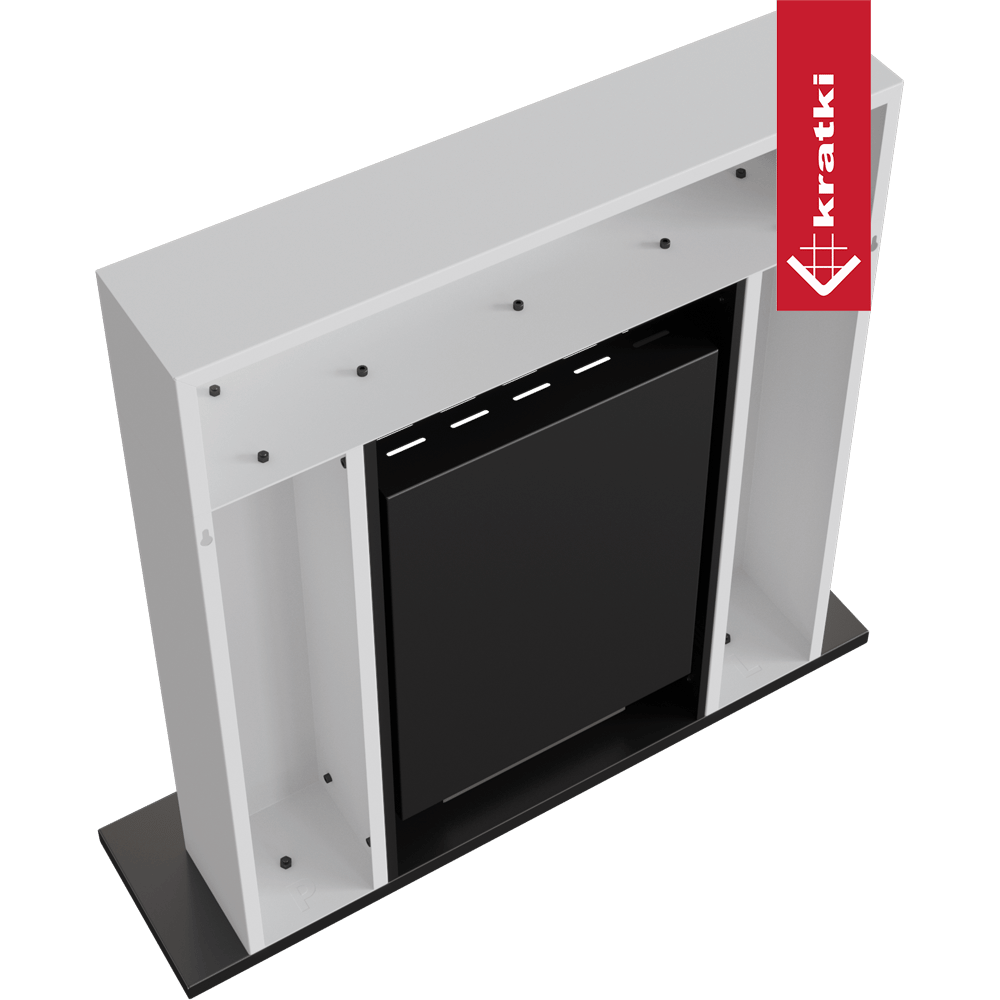 Bio-cheminée à encastrer Freestanding blanc (certifiée TÜV) — photo 5