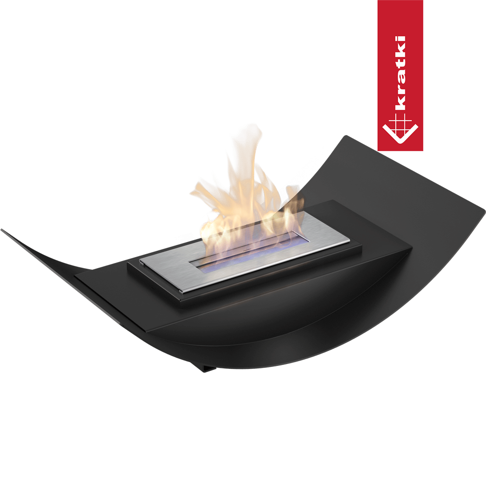 Bio-cheminée sur pied Tabletop noir (certifiée TÜV) — photo 3