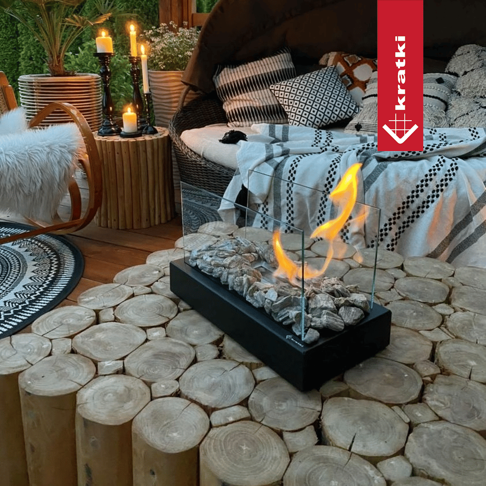 Bio-cheminée sur pied Sierra (kit complet) — photo 2
