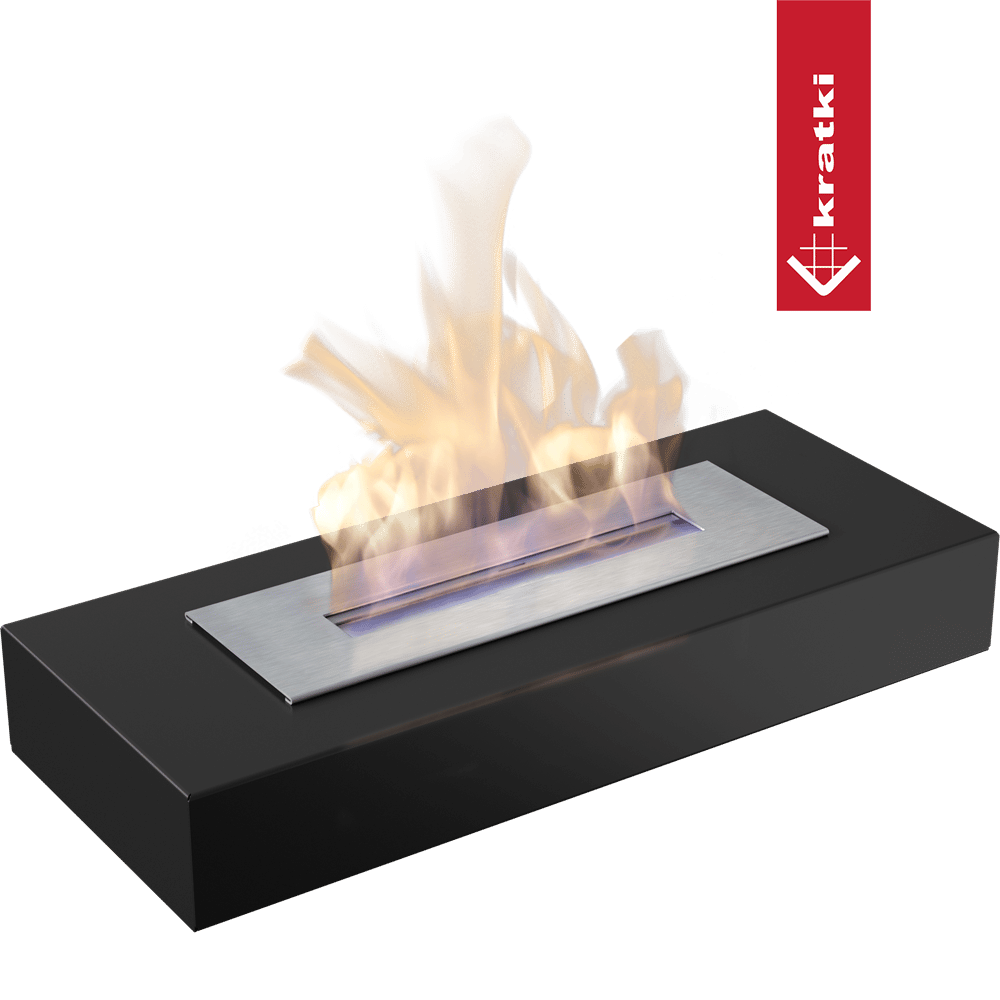 Bio-cheminée sur pied Freestanding noir (certifiée TÜV)