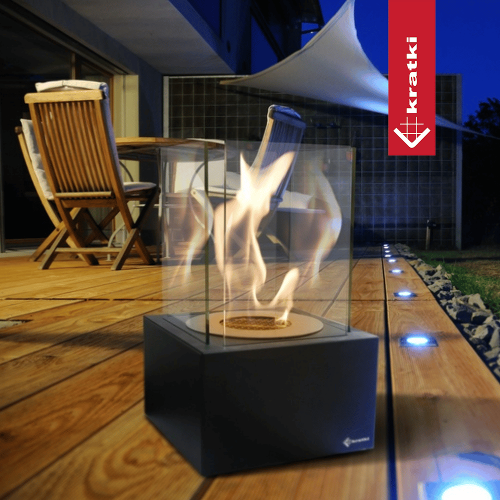 Bio-cheminée sur pied Freestanding blanc (certifiée TÜV) — photo 2