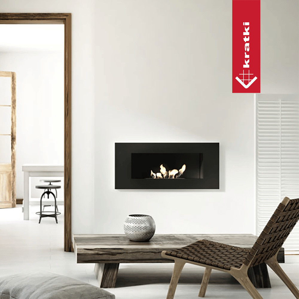 Bio-cheminée suspendue Wall noir (certifiée TÜV) — photo 4