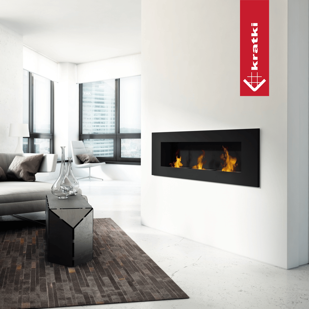 Bio-cheminée suspendue Wall noir (certifiée TÜV) — photo 2