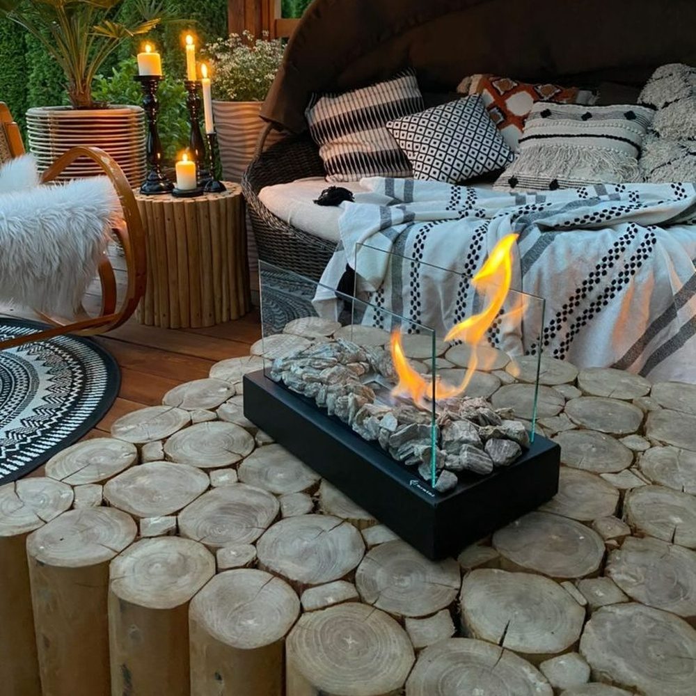 Bio-cheminée sur pied Tabletop (certifiée TÜV, kit complet) — photo 2