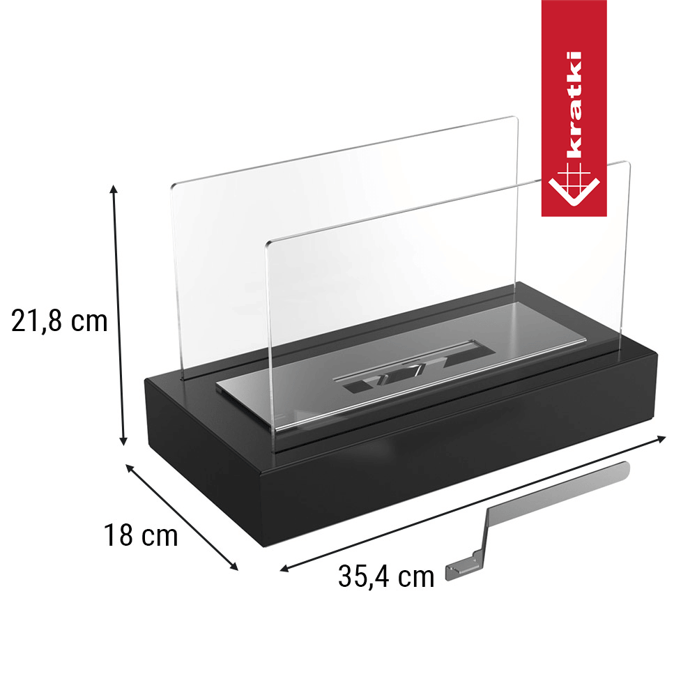 Bio-cheminée sur pied Tabletop (certifiée TÜV, kit complet) — photo 5
