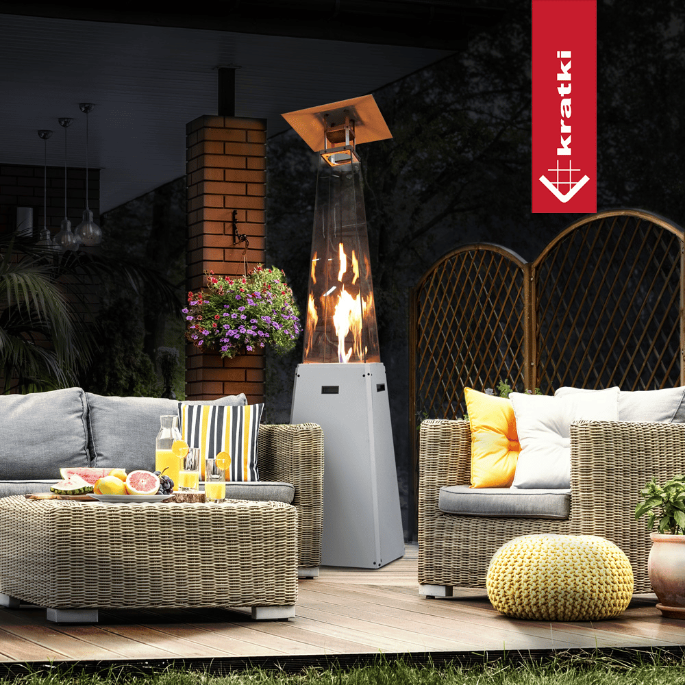 Parasol chauffant au gaz Outdoor noir (kit complet) — photo 2