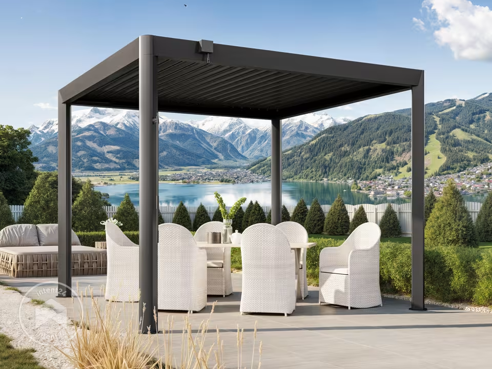 Pergola Bioclimatique 3,5x3 m Luma Premium (Anthracite RAL 7016)
