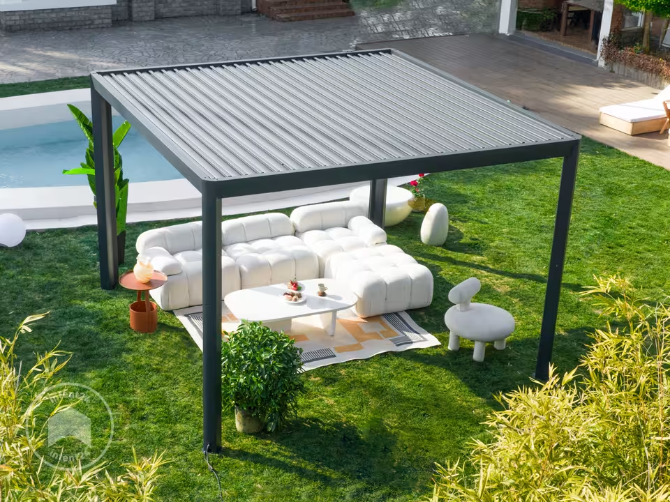 Pergola Bioclimatique 3,5x3 m Luma Premium (Anthracite RAL 7016) — photo 3