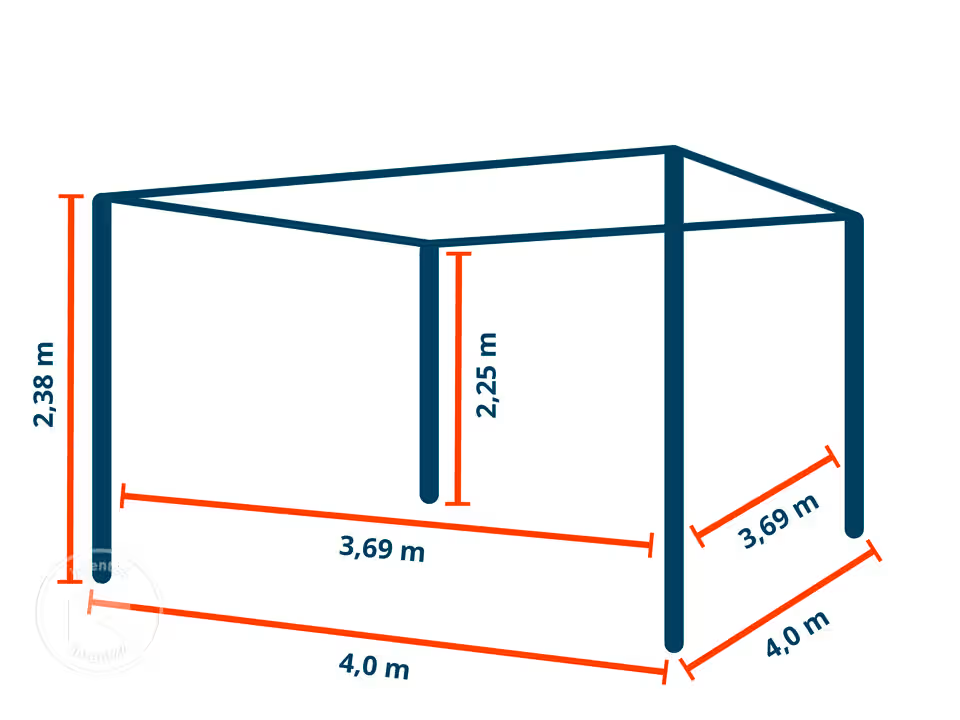 Pergola Bioclimatique 4x4 m Premium Aspect Bois & Lames Gris-Perle — photo 9