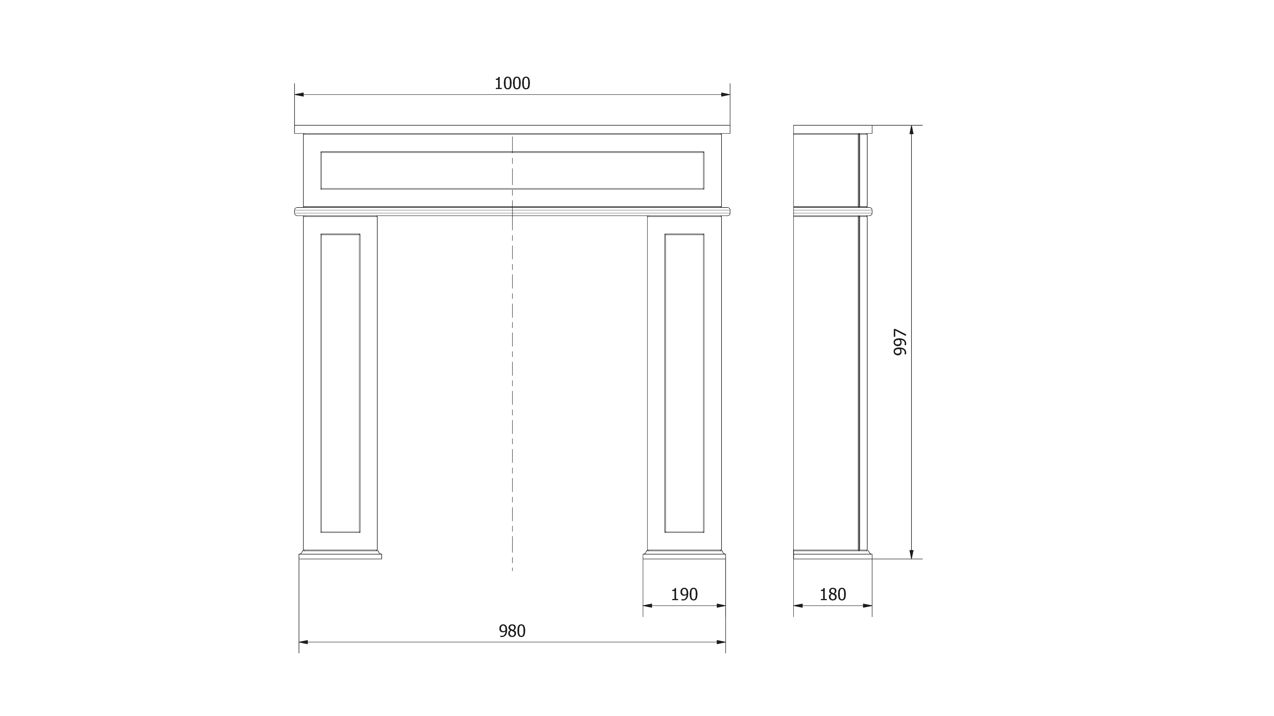 Console décorative pour cheminée – Kratki — photo 4