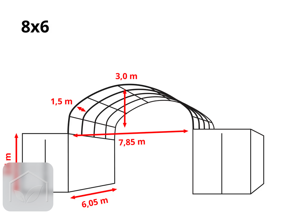 8x6 m Abri monté sur containers, PRIMEtex 2300 — photo 10