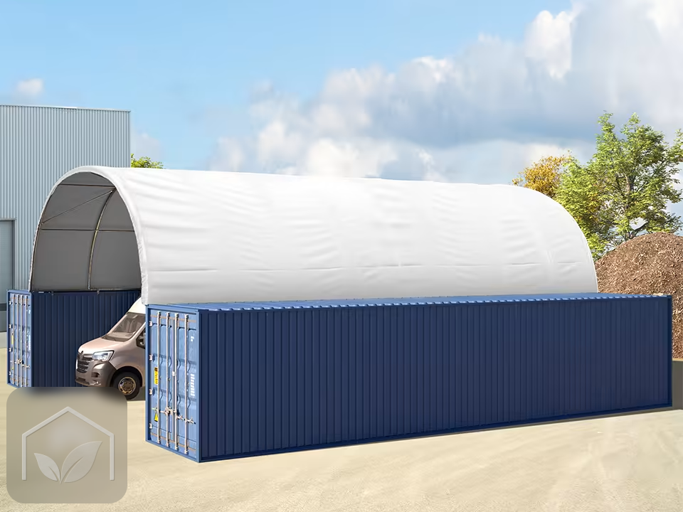 8x12 m Abri monté sur containers, PRIMEtex 2300 — photo 3