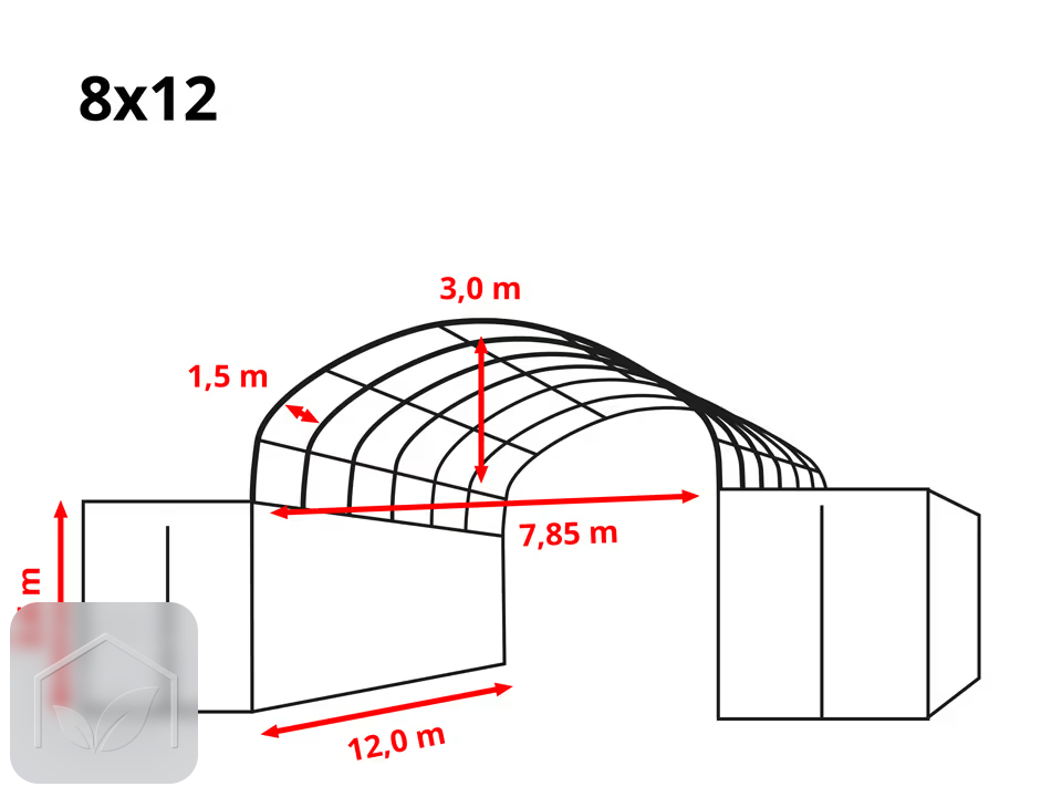 8x12 m Abri monté sur containers, PRIMEtex 2300 — photo 10