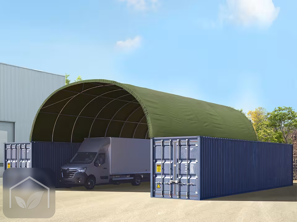 8x12 m Abri monté sur containers, PRIMEtex 2300 — photo 11