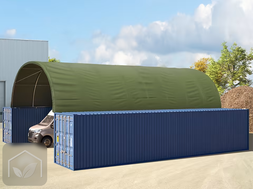 8x12 m Abri monté sur containers, PRIMEtex 2300 — photo 13