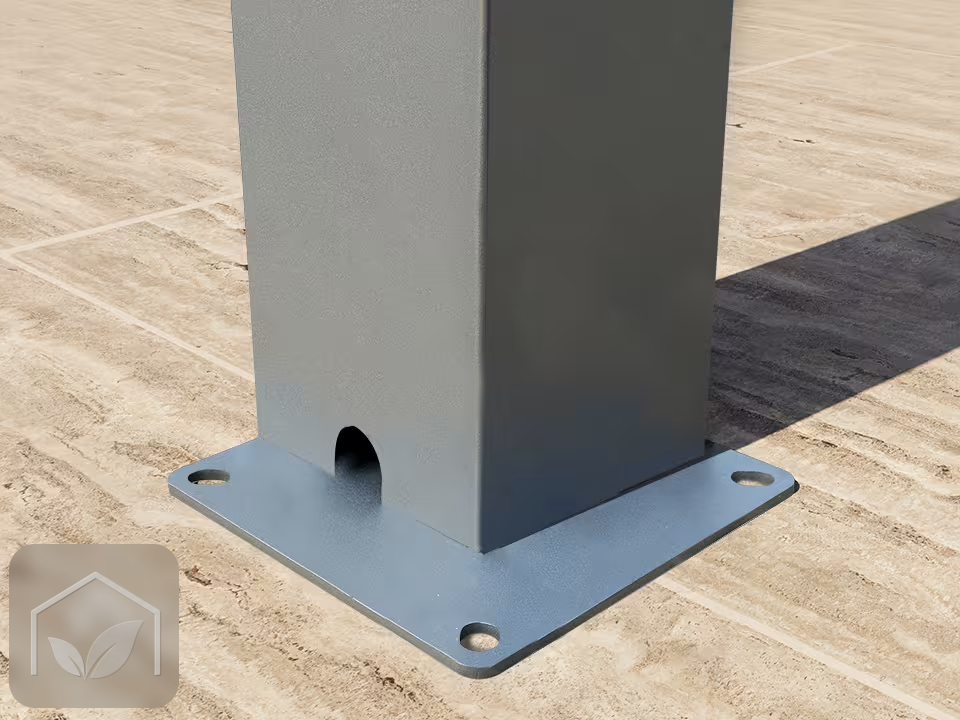 Pergola Bioclimatique Aluminium 3x6 m Deluxe (Gris-Perle) — photo 9