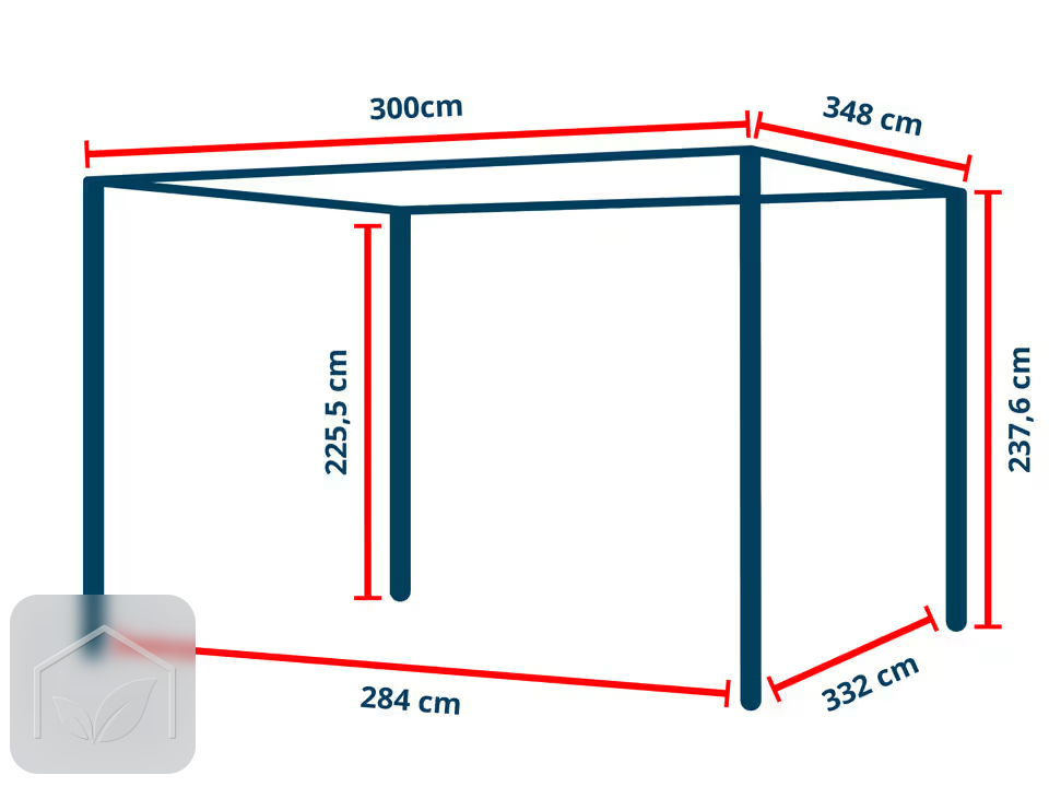 Pergola Bioclimatique 3x3,5 m Classic Plus en Acier (Anthracite RAL 7016) — photo 10