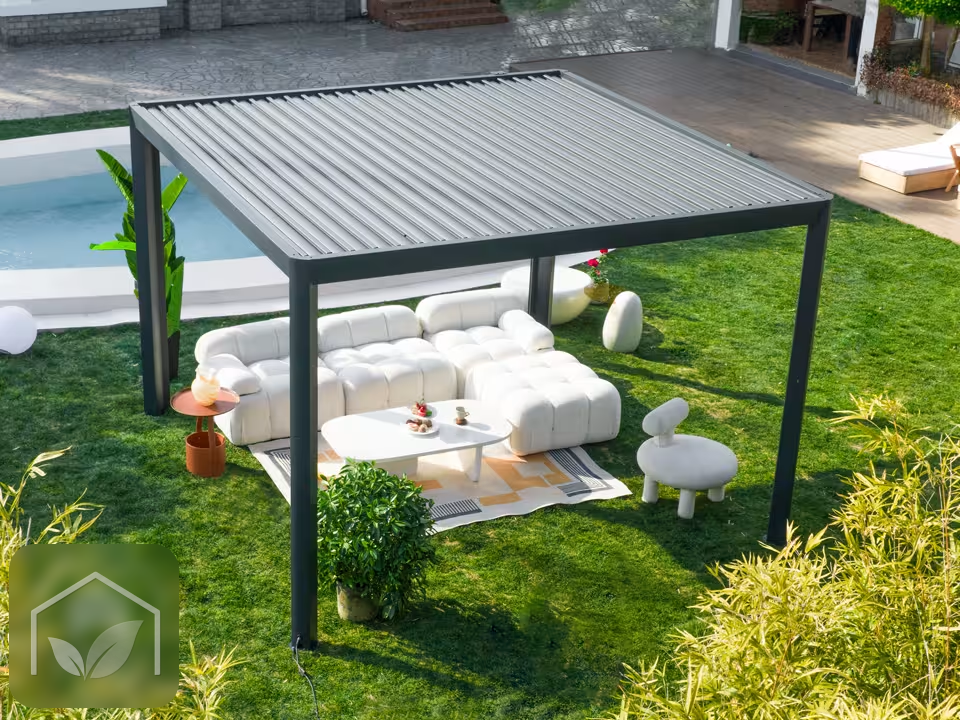 Pergola Bioclimatique 3,5x3,5 m Luma Premium (Anthracite RAL 7016) — photo 3