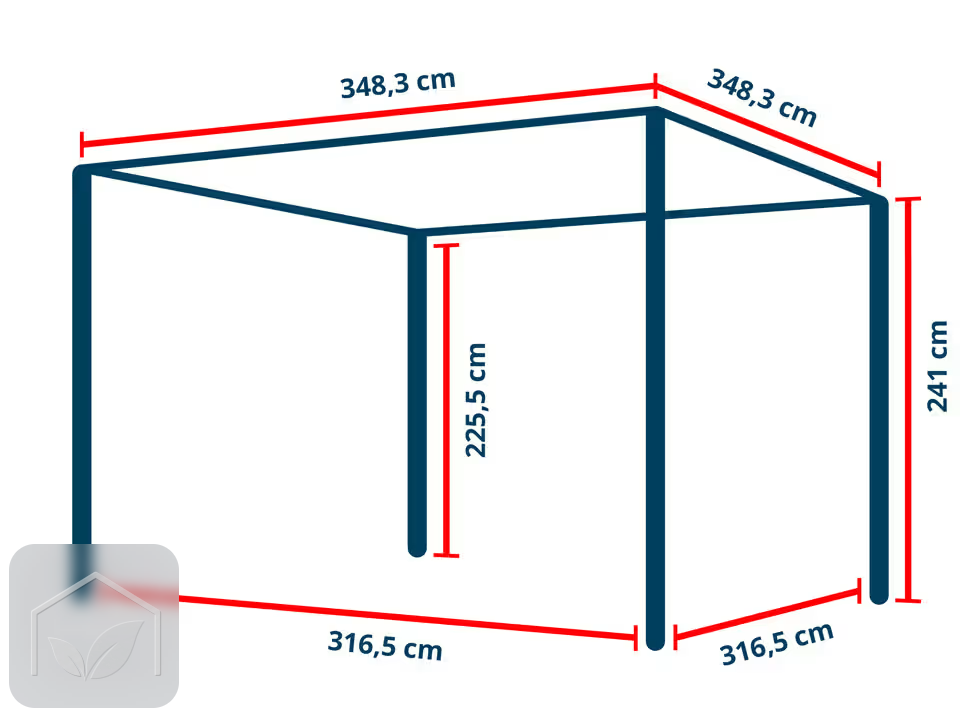 Pergola Bioclimatique 3,5x3,5 m Luma Premium (Anthracite RAL 7016) — photo 9