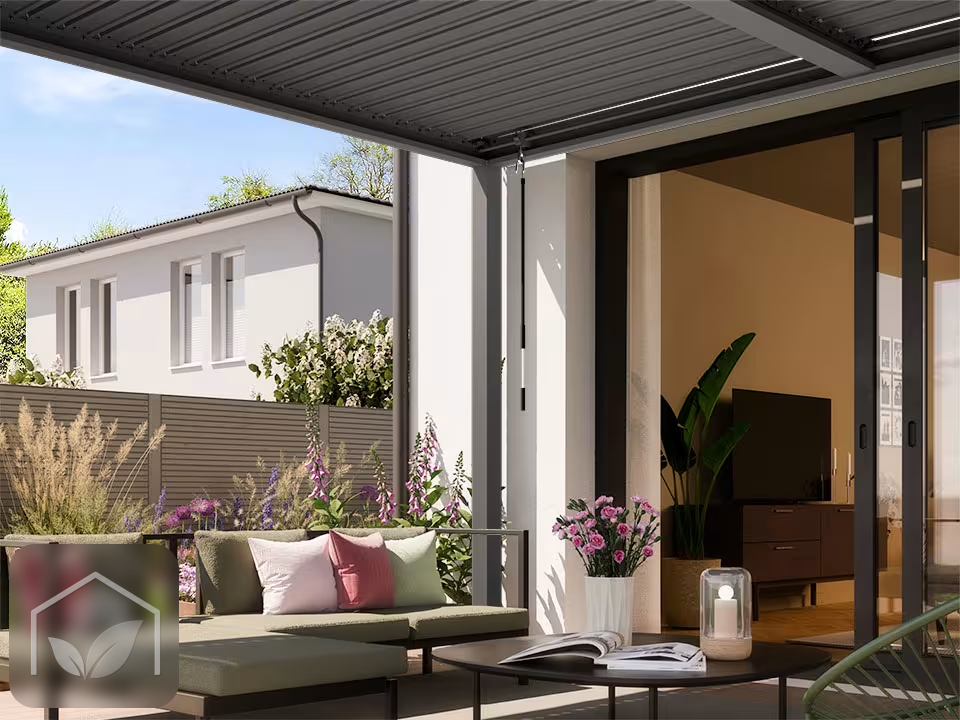 Pergola Bioclimatique 4x4 m Premium (Gris-Perle) — photo 4