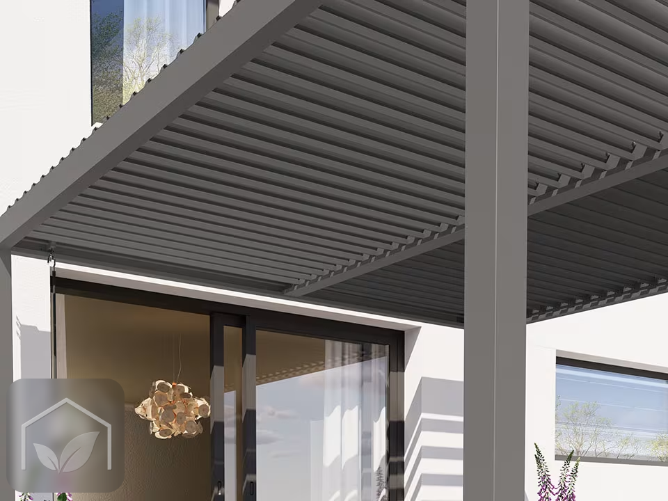 Pergola Bioclimatique 4x4 m Premium (Gris-Perle) — photo 5
