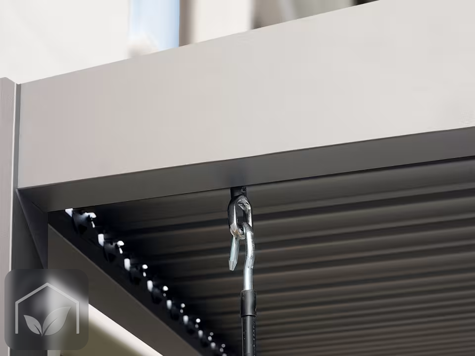 Pergola Bioclimatique 4x4 m Premium (Gris-Perle) — photo 7