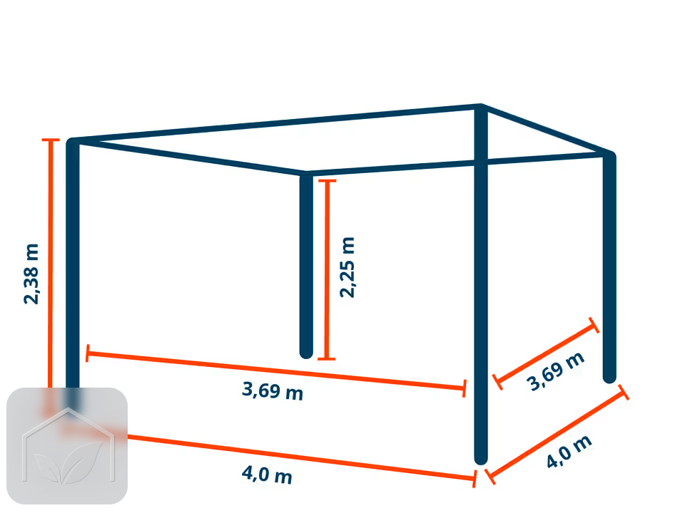 Pergola Bioclimatique 4x4 m Premium (Gris-Perle) — photo 9
