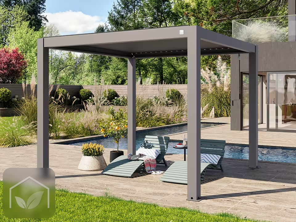 Pergola Bioclimatique Aluminium 3x3 m Deluxe