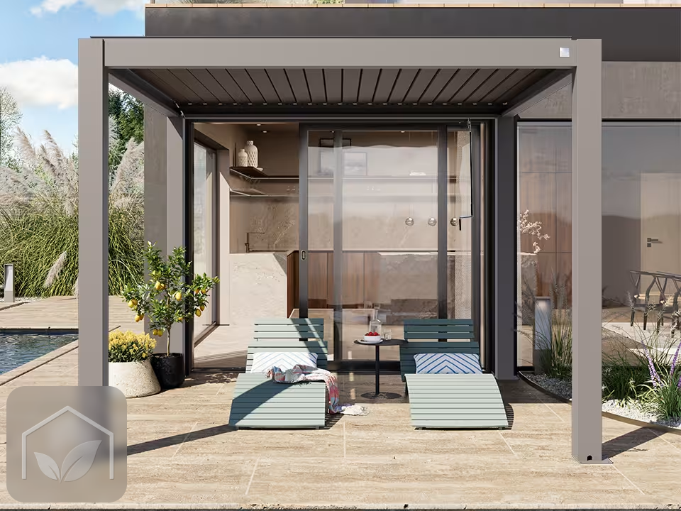 Pergola Bioclimatique Aluminium 3x3 m Deluxe — photo 3
