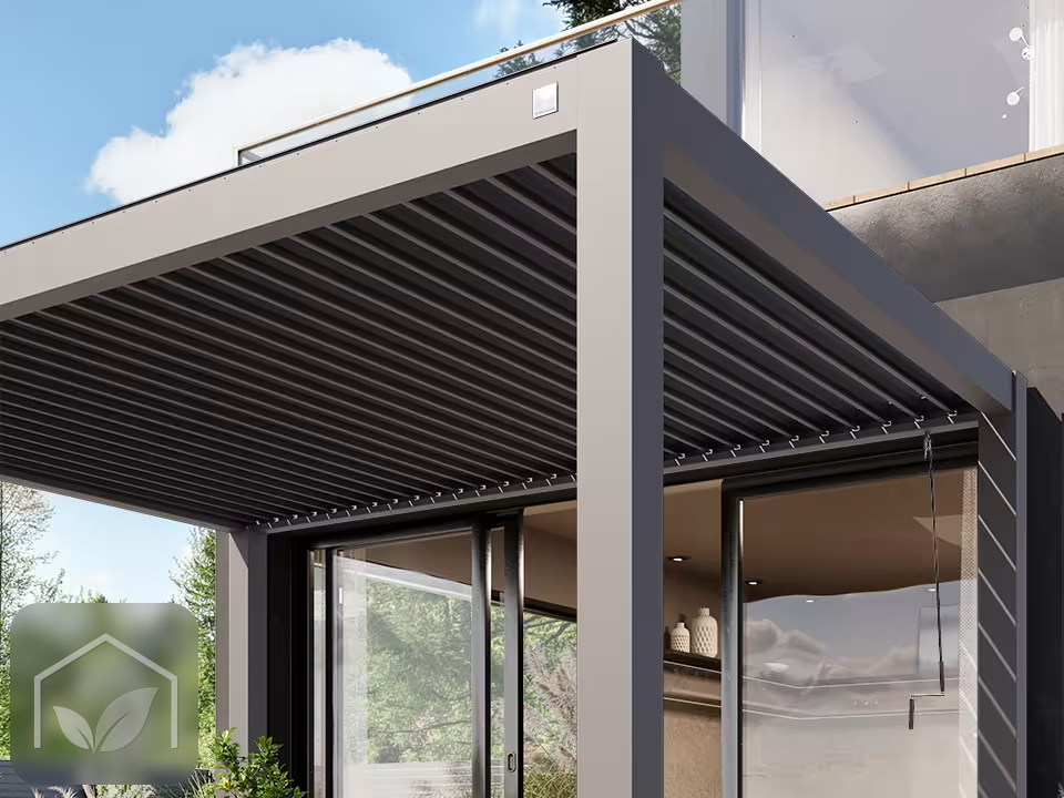 Pergola Bioclimatique Aluminium 3x3 m Deluxe — photo 4