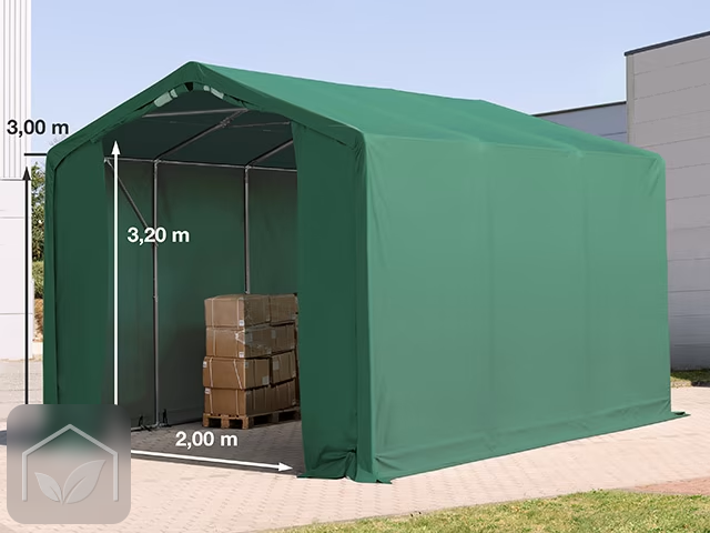 3x6 m hangar, PVC 850, H. 3 m avec portes à fermeture éclair — photo 11