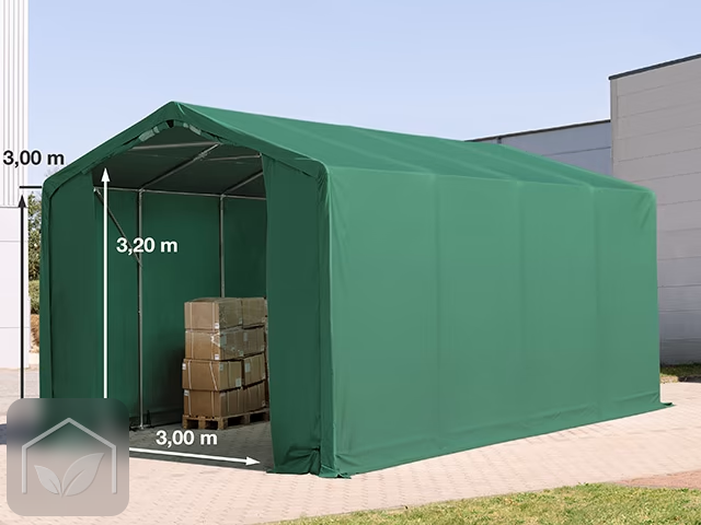4x8 m hangar, PVC 850, H. 3 m avec portes à fermeture éclair — photo 11