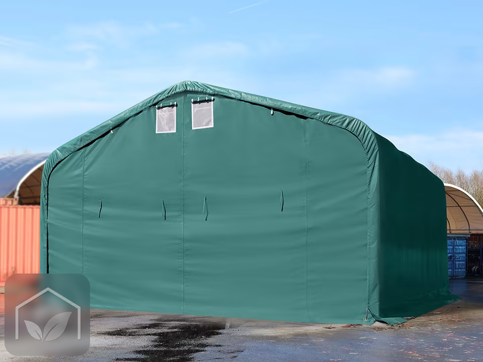 6x6 m hangar, porte 4,1x2,9 m, toile PVC de 850 — photo 2