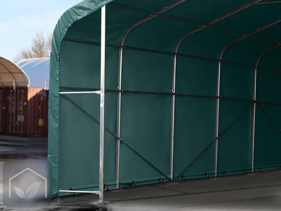 6x6 m hangar, porte 4,1x2,9 m, toile PVC de 850 — photo 5