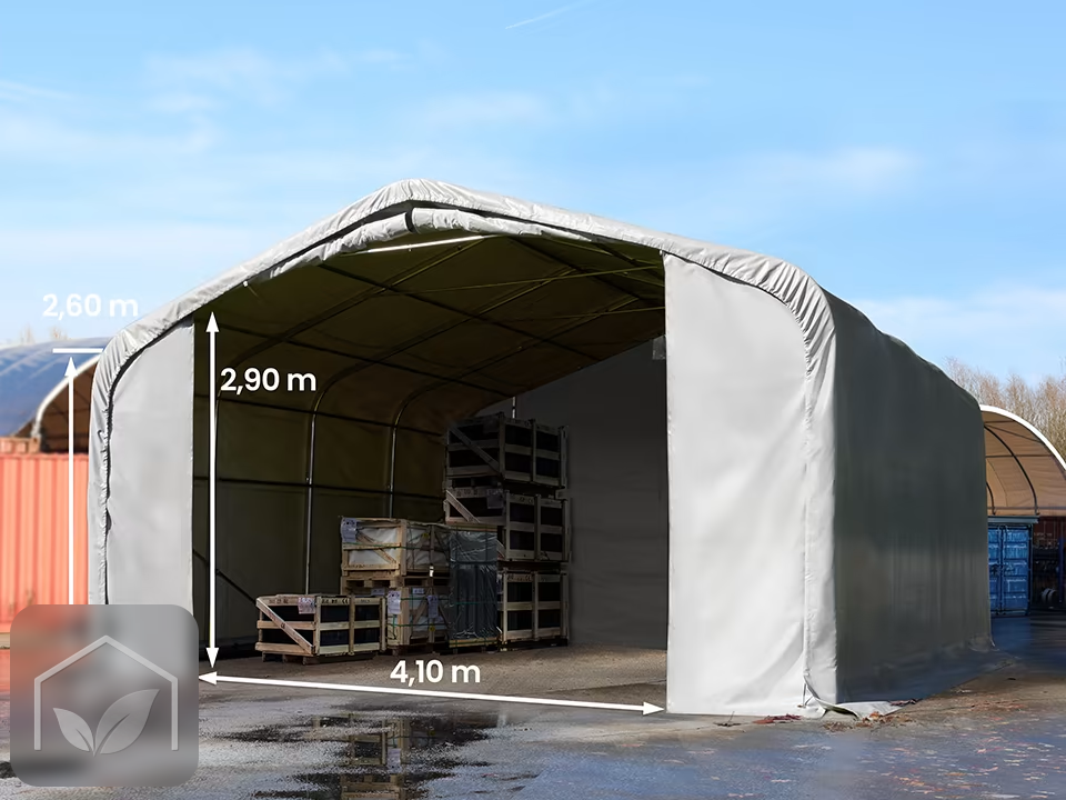 6x6 m hangar, porte 4,1x2,9 m, toile PVC de 850 — photo 10