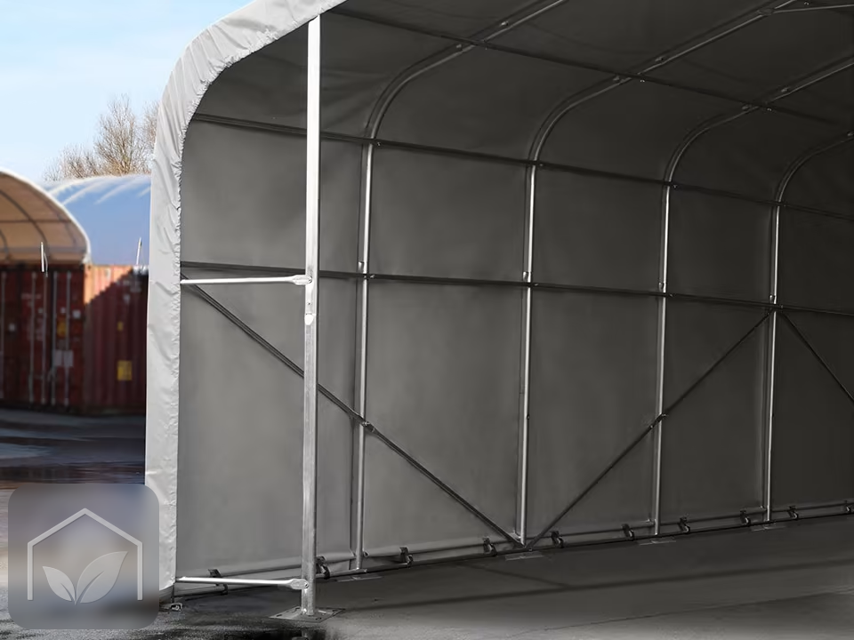 6x6 m hangar, porte 4,1x2,9 m, toile PVC de 850 — photo 14