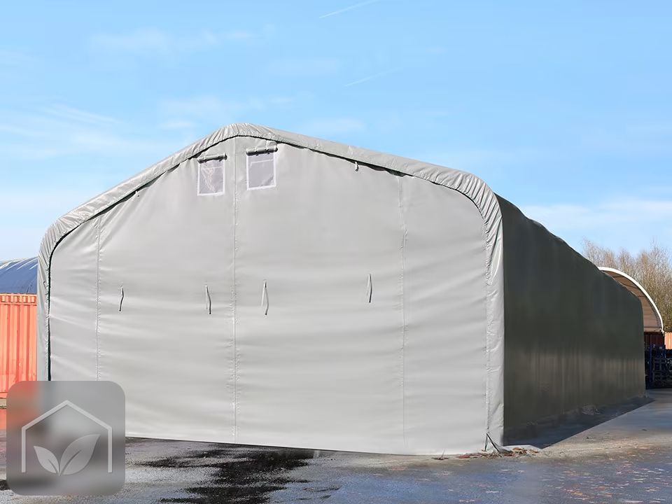 6x12 m hangar, porte 4,1x2,9 m, toile PRIMEtex 2300 — photo 2