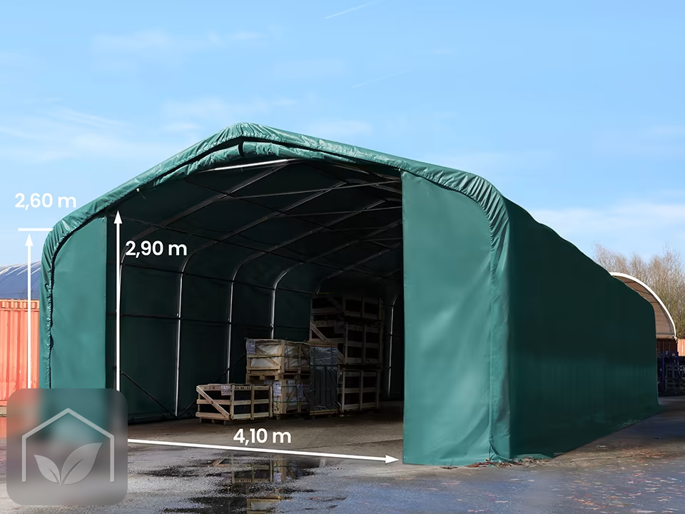 6x12 m hangar, porte 4,1x2,9 m, toile PRIMEtex 2300 — photo 10