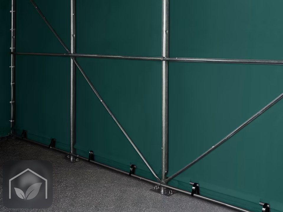 6x12 m hangar, porte 4,1x2,9 m, toile PRIMEtex 2300 — photo 16