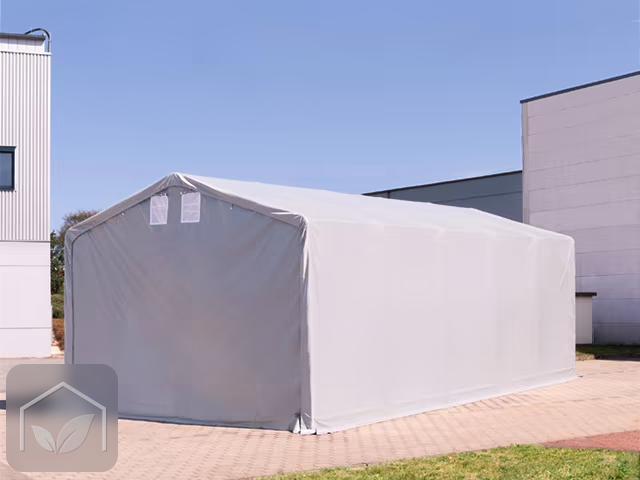 6x10 m hangar, PVC 850, H. 3 m avec portes à fermeture éclair — photo 2