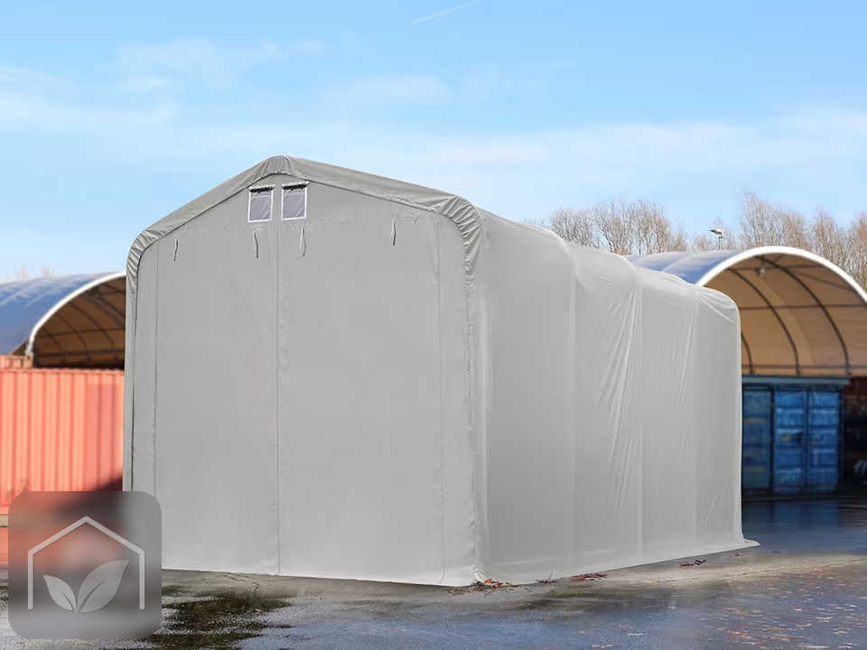 4x8 m hangar, porte 3,5x3,5 m, toile PVC de 850 — photo 12