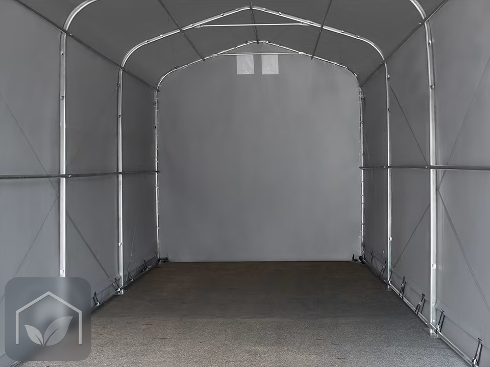 4x8 m hangar, porte 3,5x3,5 m, toile PVC de 850 — photo 13