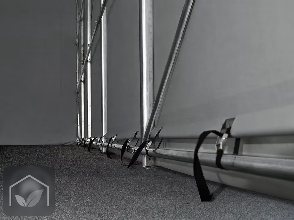 4x8 m hangar, porte 3,5x3,5 m, toile PVC de 850 — photo 14