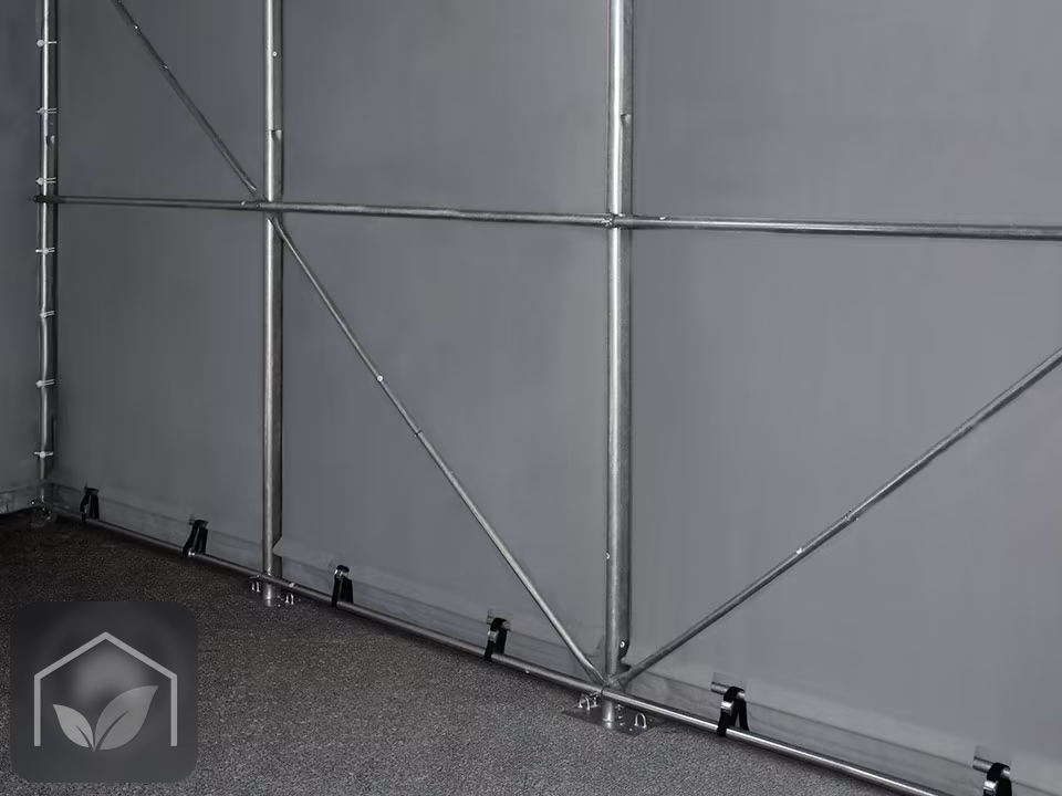 4x8 m hangar, porte 3,5x3,5 m, toile PVC de 850 — photo 16